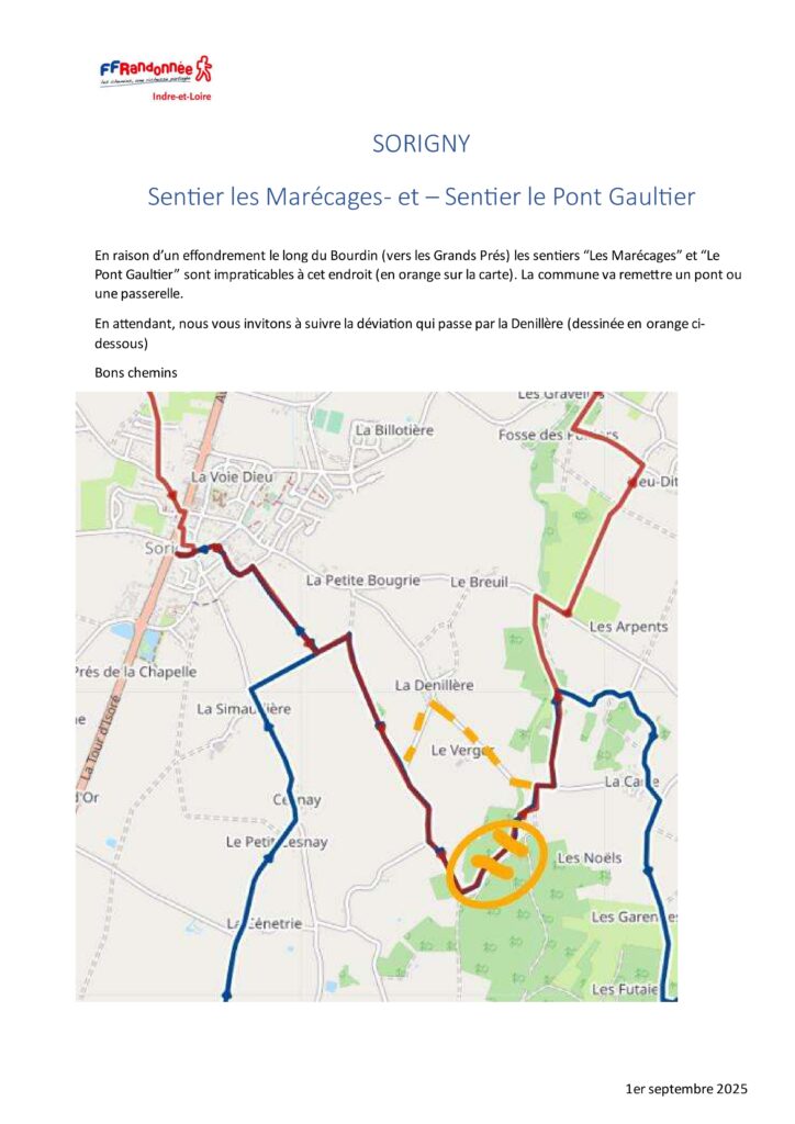 déviation Sorigny